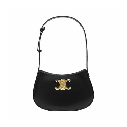 CELINE 小牛皮中 Tilly 單肩包 黑色 115703BF4 38NO