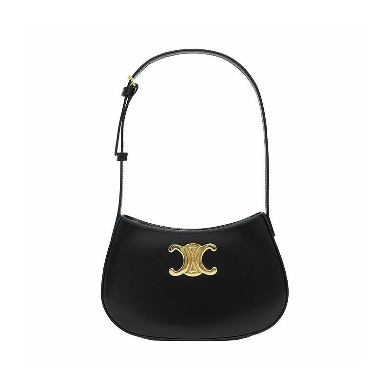 CELINE 小牛皮中 Tilly 單肩包 黑色 115703BF4 38NO-0