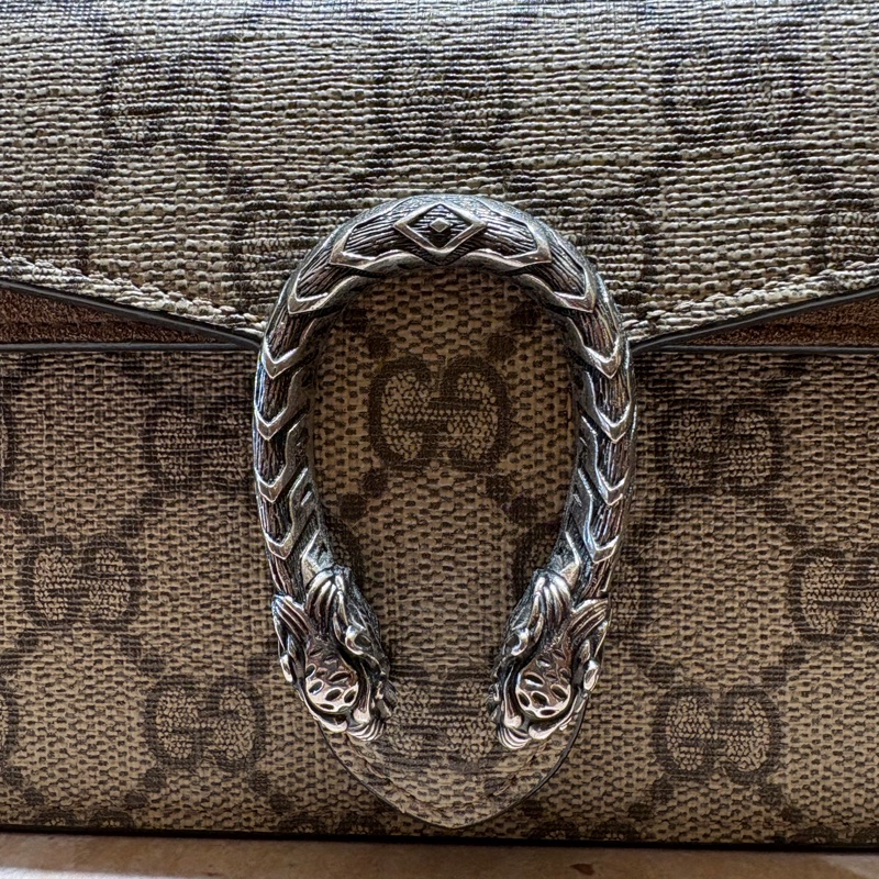 【經典再進化】Gucci Dionysus Mini GG Supreme 帆布鏈帶包｜經典雙G迷你酒神包-3