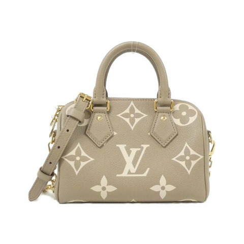 路易威登雙色Monogram Empreinte Speedy Bandouliere 20公分波士頓包 M46575