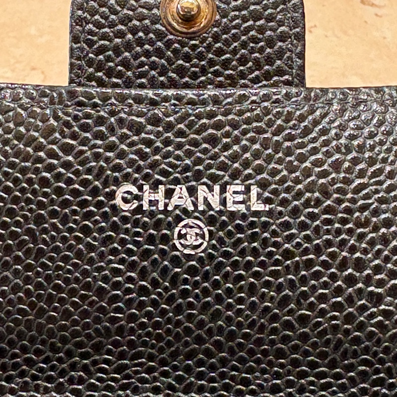 【經典細節・優雅延伸】CHANEL Classic Flap Long Wallet 香奈兒 經典口蓋長夾／魚子醬牛皮／黑色銀扣-6