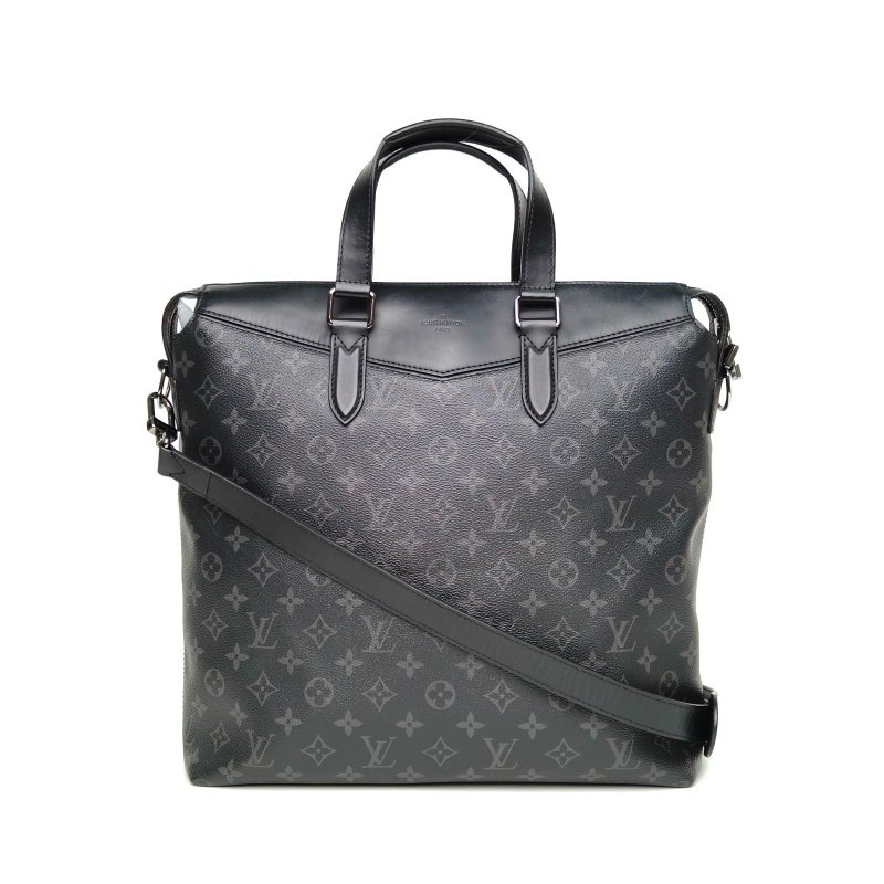 LOUIS VUITTON 黑色PVC2016explorer新款傳奇電腦包手提郵差包斜挎包肩背包-0