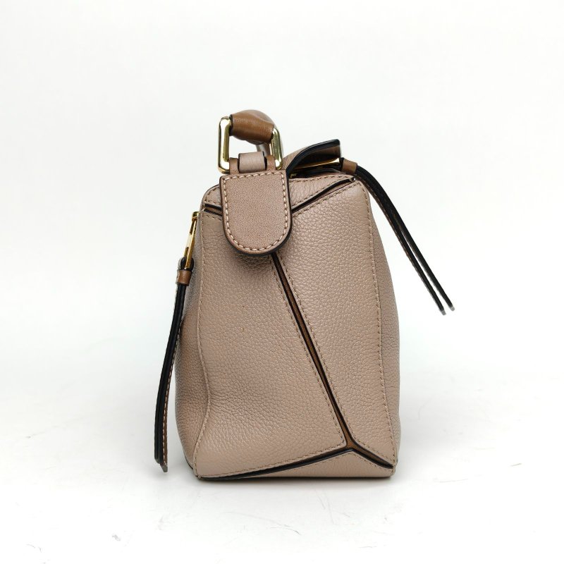 LOEWE Puzzle24幾何包小號拼色牛皮肩背包-1