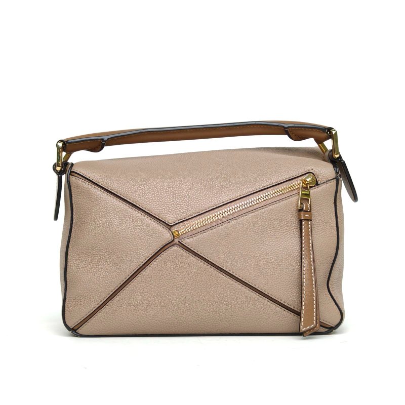 LOEWE Puzzle24幾何包小號拼色牛皮肩背包-2