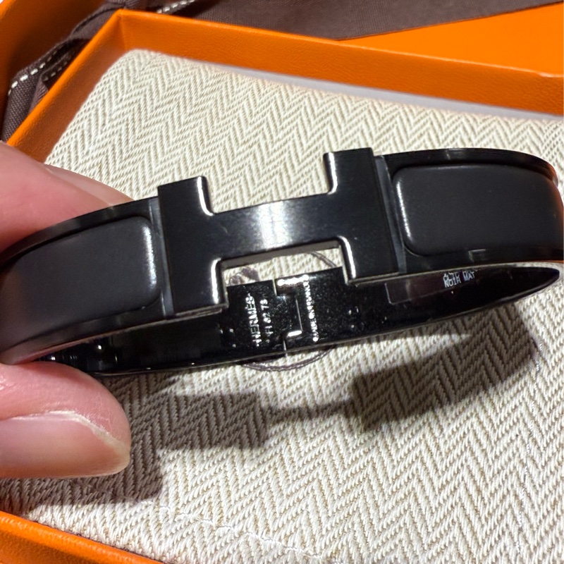 （全新）Hermes 愛馬仕Clic HH So Black T5手環 原價28,700-1