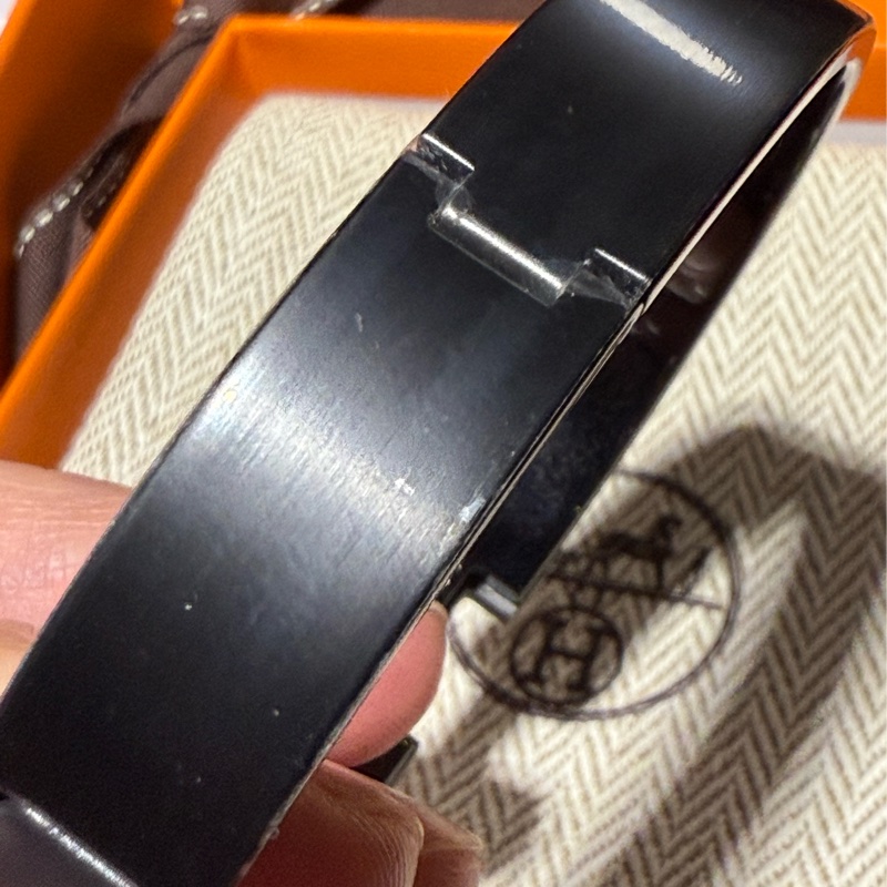 （全新）Hermes 愛馬仕Clic HH So Black T5手環 原價28,700-6
