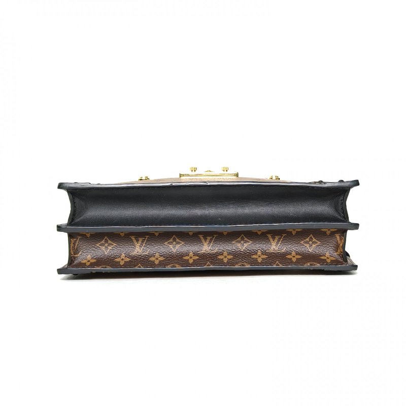 LOUIS VUITTON TrunkClutch軟盒子包拼色PVC晶片肩背包-4