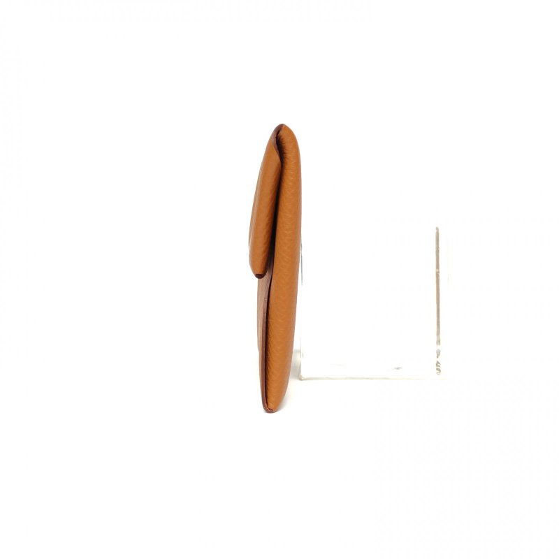 HERMES Bastia零錢包837金棕色Epsom皮D刻銀扣肩背包-1