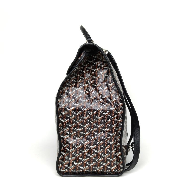 GOYARD Leger雙肩包33黑色黑色PVC肩背包-1