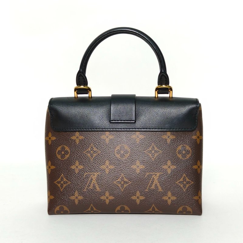 LOUIS VUITTON LockyBB鎖頭包黑色PVC金扣晶片肩背包-2