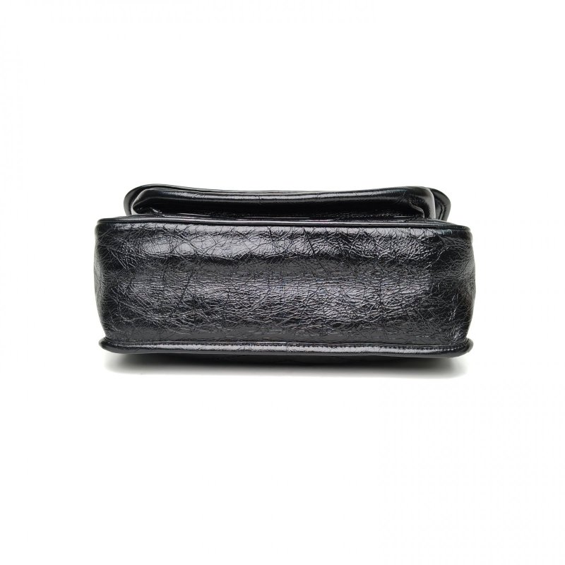 SAINT LAURENT Niki中號28黑色牛皮黑扣肩背包-4