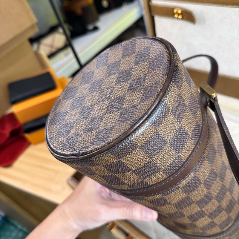 Louis Vuitton棋盤格Damier papillon 26cm手提包🤎超經典-5