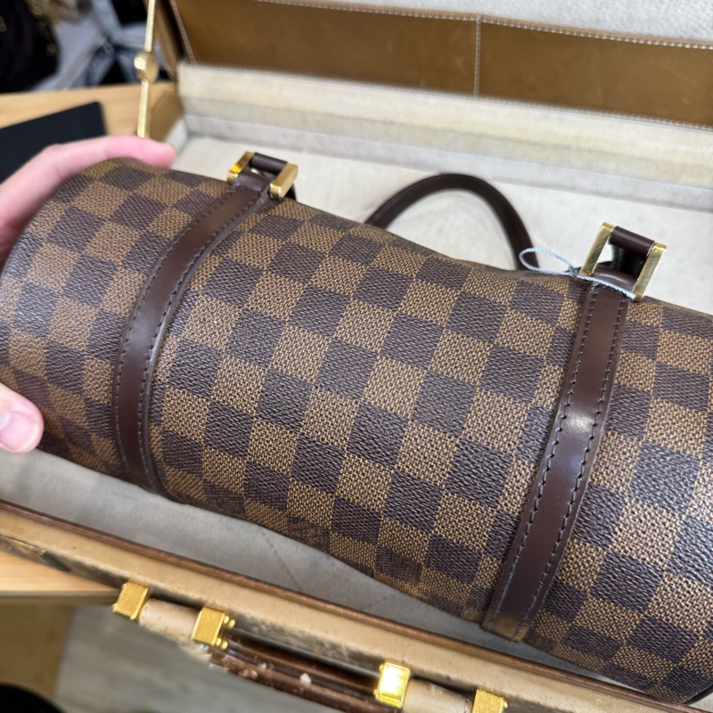 Louis Vuitton棋盤格Damier papillon 26cm手提包🤎超經典-7