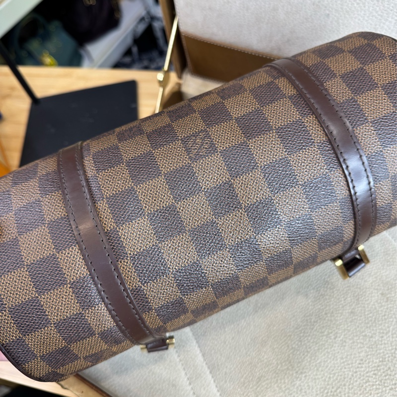 Louis Vuitton棋盤格Damier papillon 26cm手提包🤎超經典-8