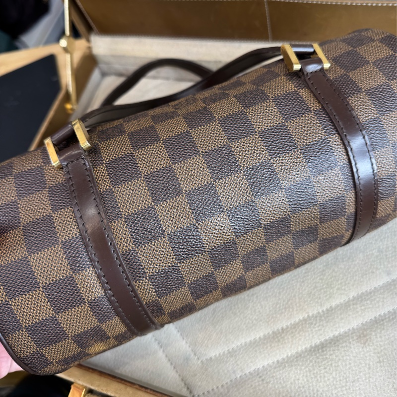 Louis Vuitton棋盤格Damier papillon 26cm手提包🤎超經典-9