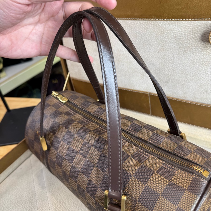 Louis Vuitton棋盤格Damier papillon 26cm手提包🤎超經典-11