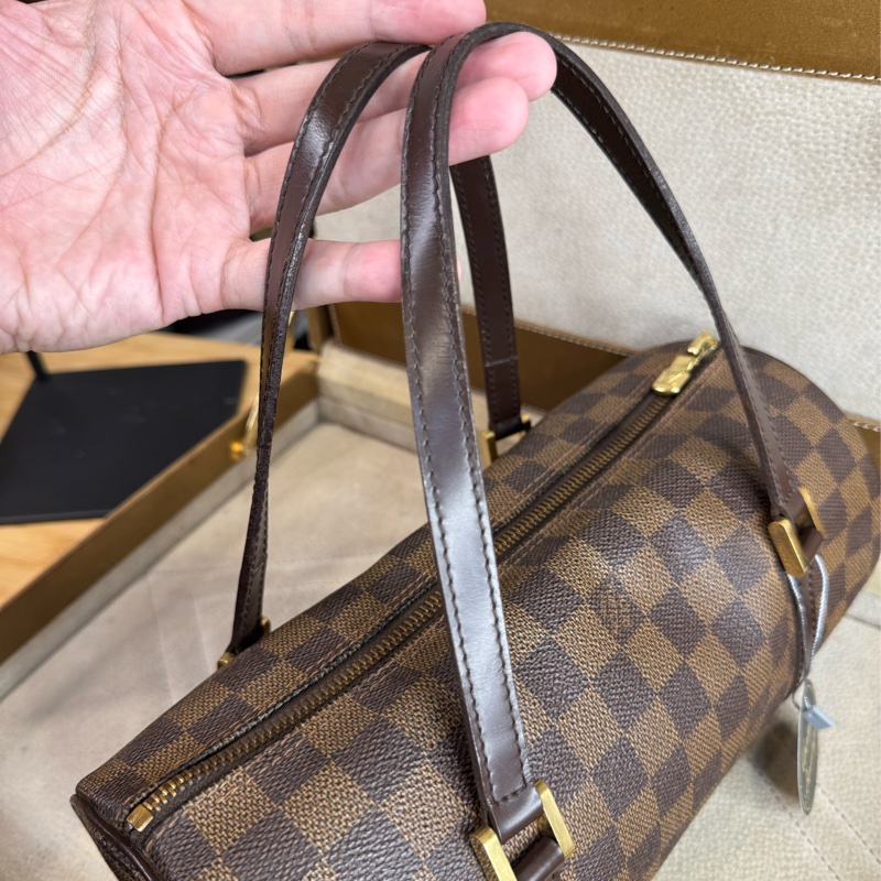 Louis Vuitton棋盤格Damier papillon 26cm手提包🤎超經典-12