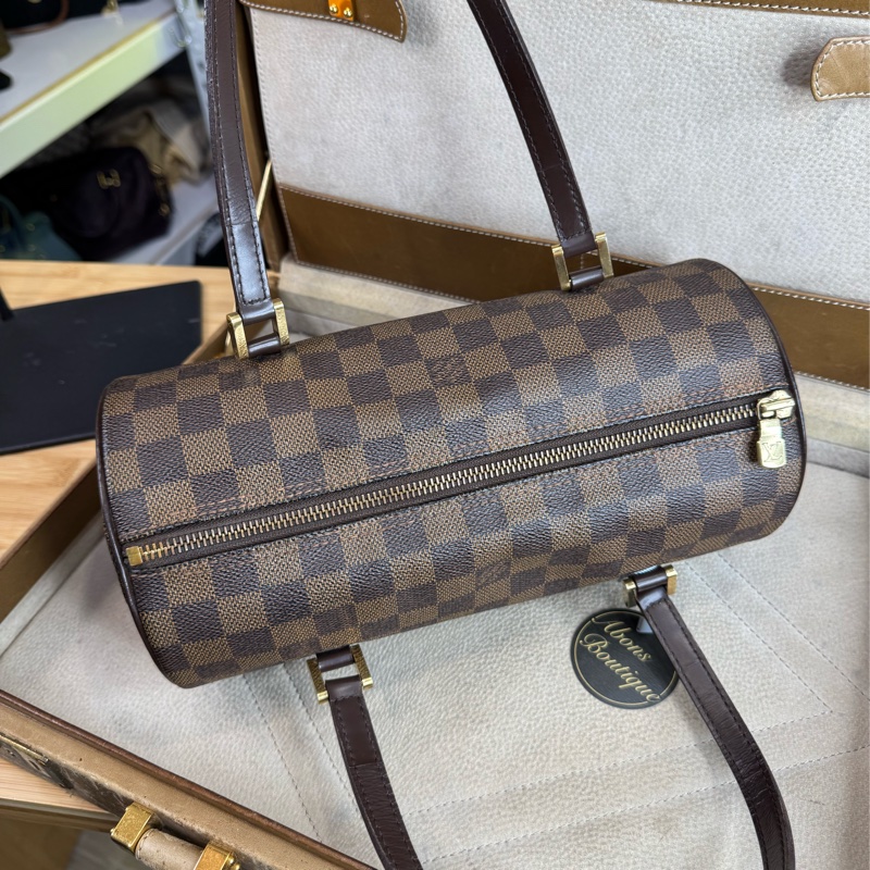 Louis Vuitton棋盤格Damier papillon 26cm手提包🤎超經典-14