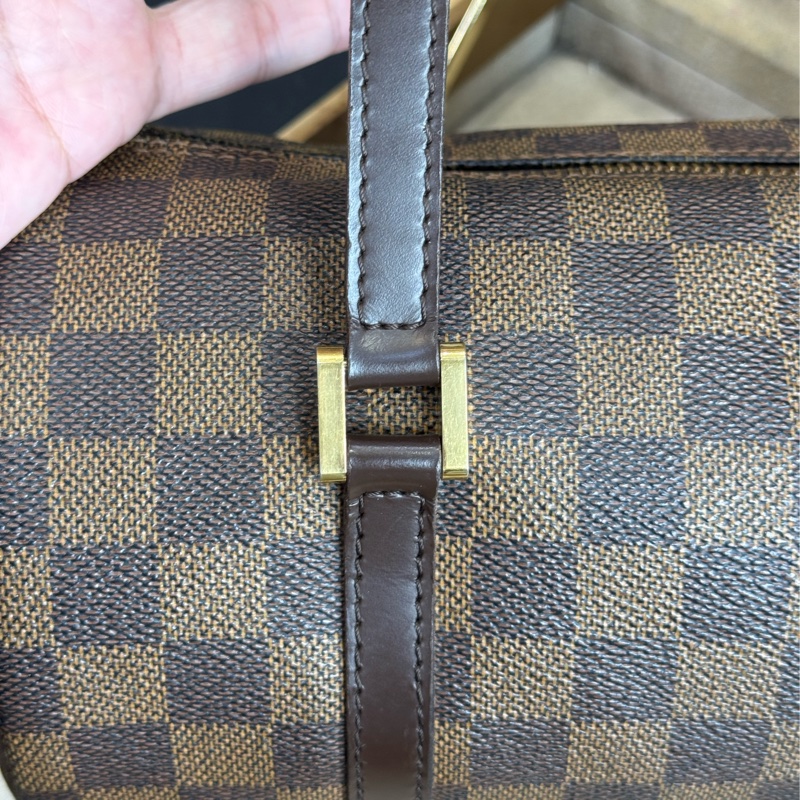 Louis Vuitton棋盤格Damier papillon 26cm手提包🤎超經典-16