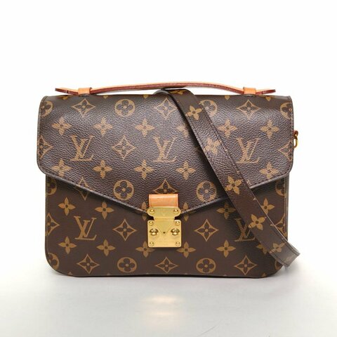 LOUIS VUITTON MetisPochette郵差包老花PVC金扣2016肩背包