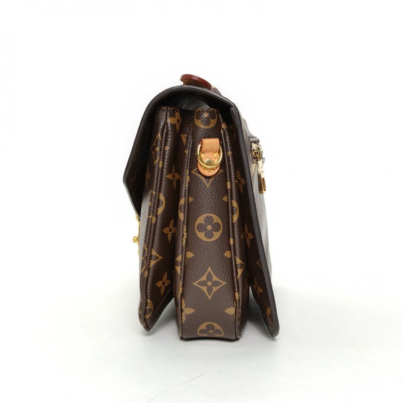 LOUIS VUITTON MetisPochette郵差包老花PVC金扣2016肩背包-1