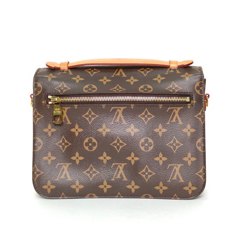 LOUIS VUITTON MetisPochette郵差包老花PVC金扣2016肩背包-2