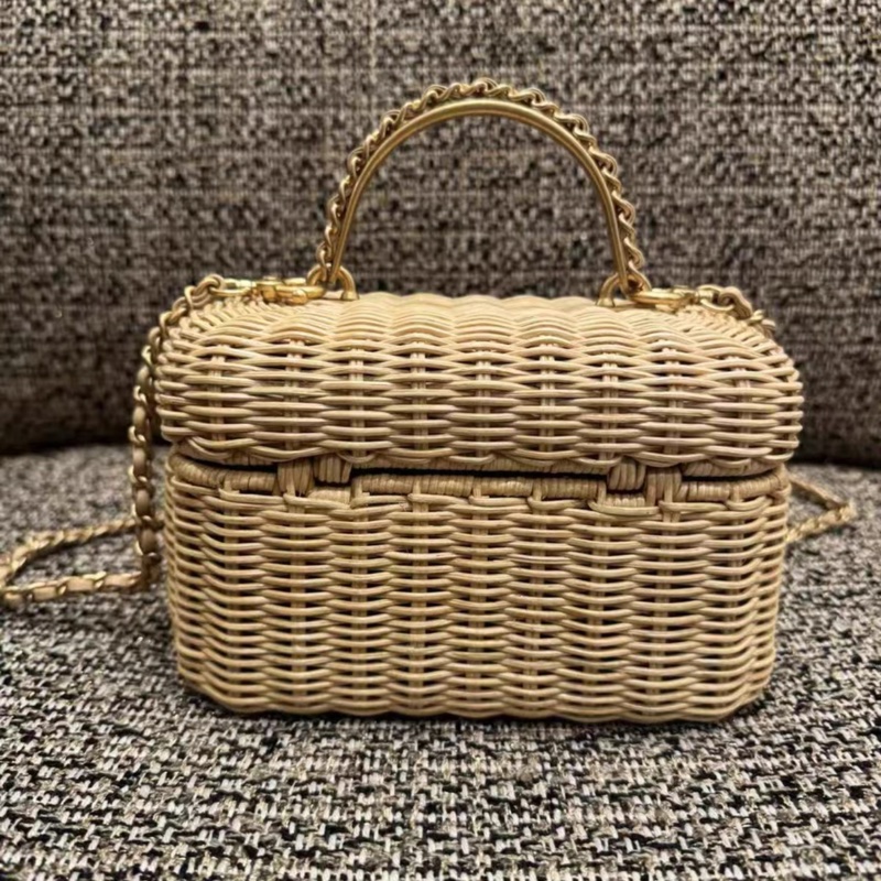 Chanel香奈兒26C春夏限定編織CF手柄-2