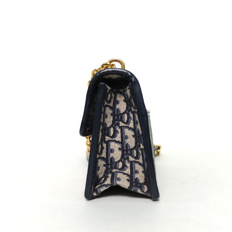 DIOR 30Montaigne蒙田EAST-WEST鏈條包21老花帆布金扣2023肩背包-1