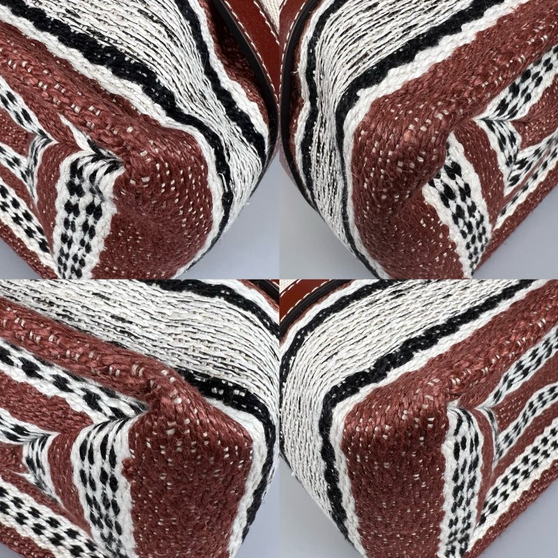 CHLOE 棕編織民族風WOODY托特包 中號-9