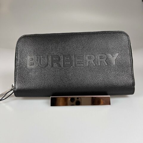 BURBERRY 黑壓紋ㄇ拉長夾