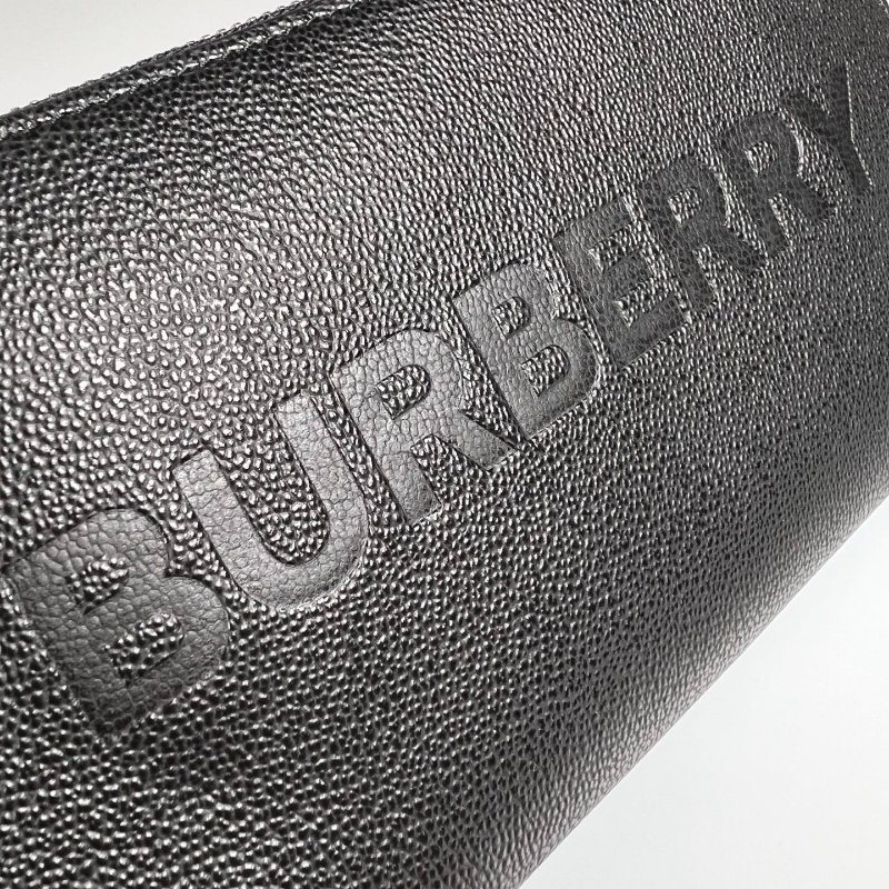 BURBERRY 黑壓紋ㄇ拉長夾-9