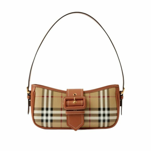 BURBERRY 格紋斜背扣單肩包 80705631