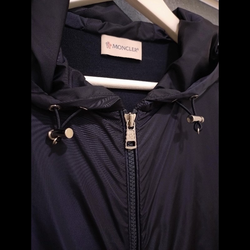 Moncler 深藍尼龍+棉質外套-2