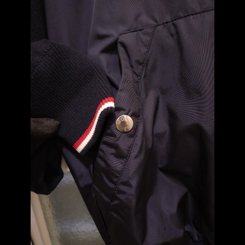 Moncler 深藍尼龍+棉質外套-3