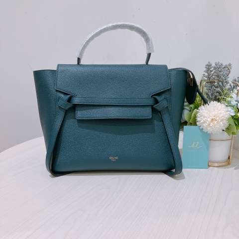 TK1891 CELINE 思琳小號鯰魚包包 GRAINED LEATHER NAVY MICRO BELT BAG