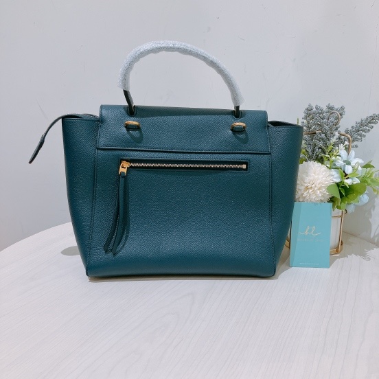 TK1891 CELINE 思琳小號鯰魚包包 GRAINED LEATHER NAVY MICRO BELT BAG-4