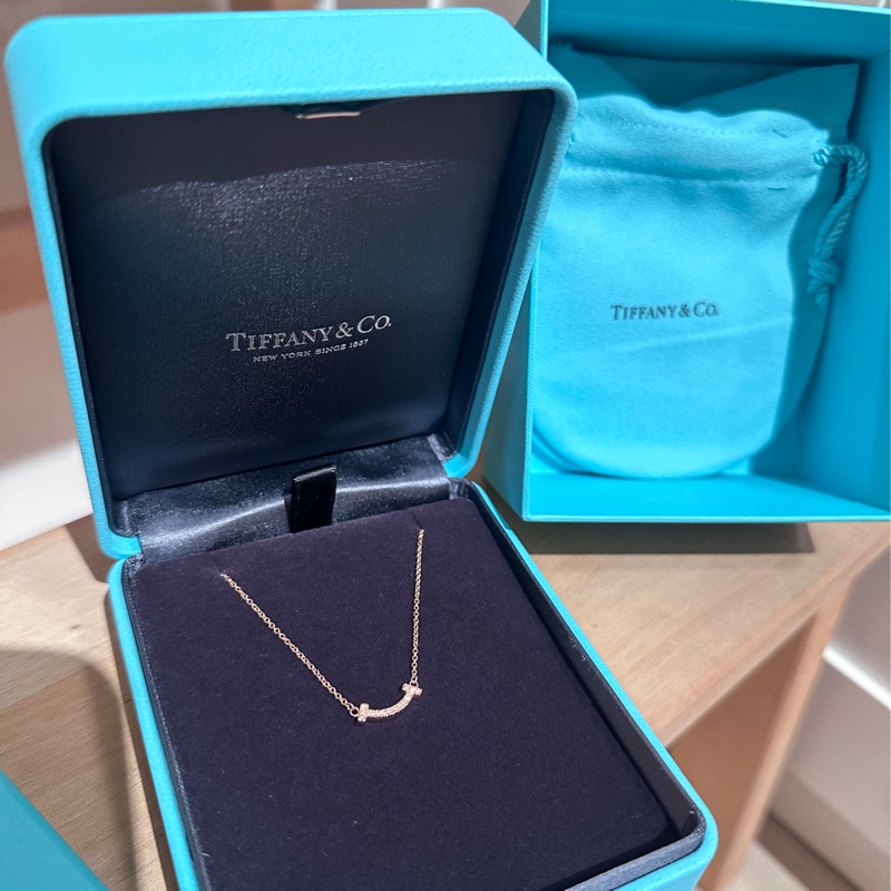 Tiffany 玫瑰金微笑全鑽-1