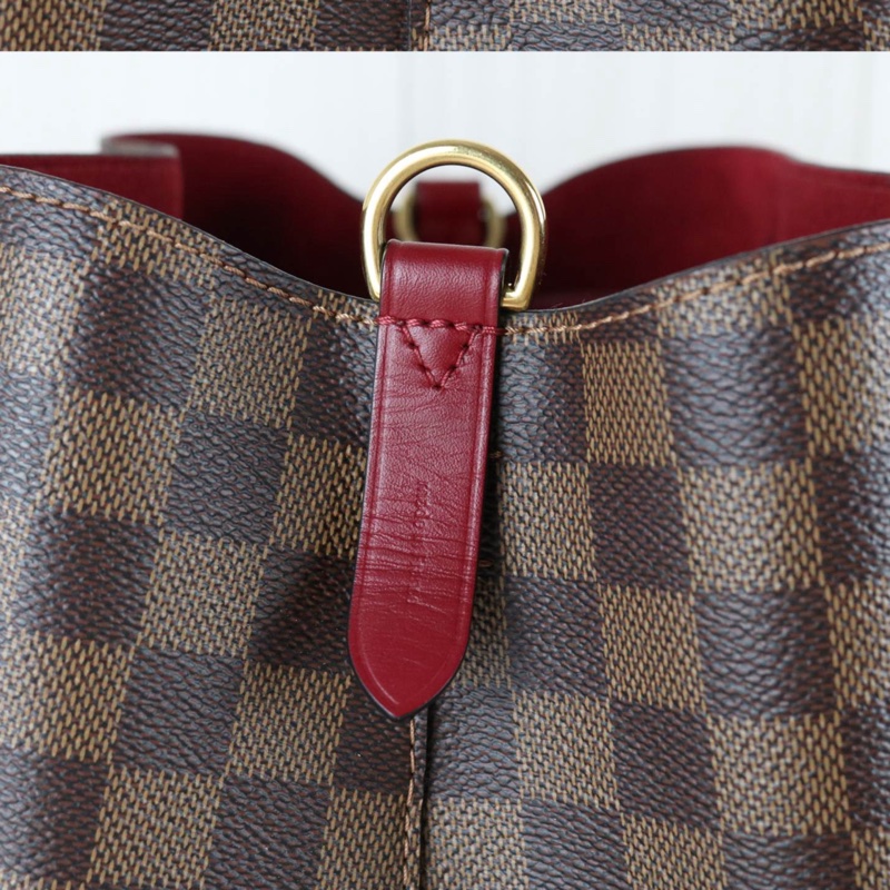 LV 棋盤格水桶包-10