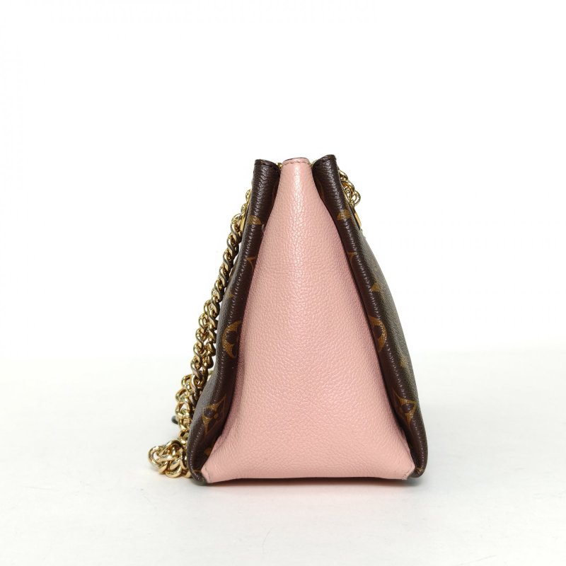 LOUIS VUITTON SureneBB24老花PVC金扣2019肩背包-3