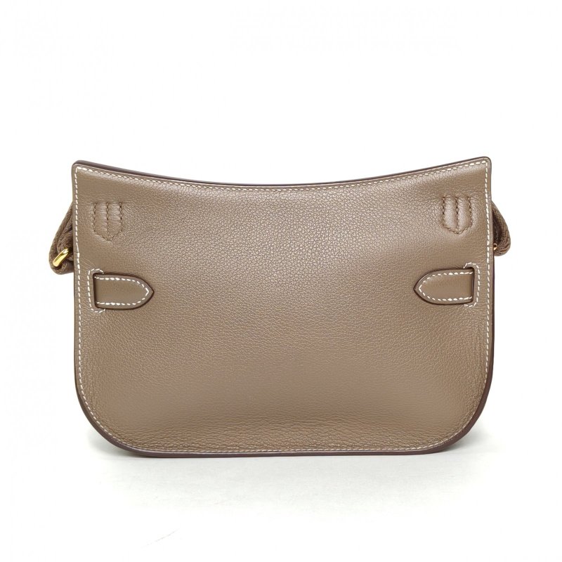 HERMES Jypsiere吉普賽mini18大象灰EC皮B刻金扣肩背包-2
