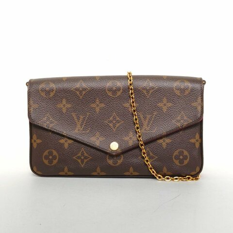 LOUIS VUITTON POCHETTEFELICIE三合一鏈條包老花PVC2020肩背包