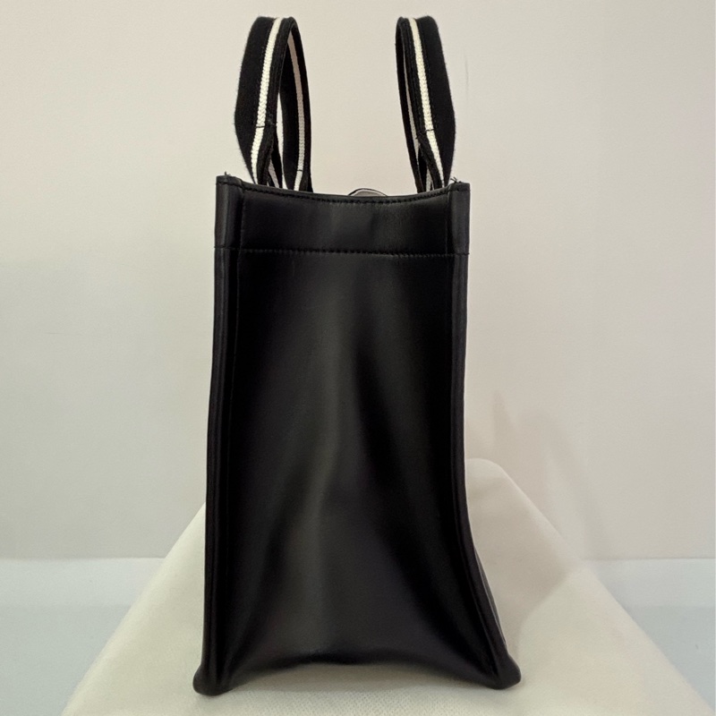 DIOR黑白紋布巴黎街道二用BOOK TOTE-3
