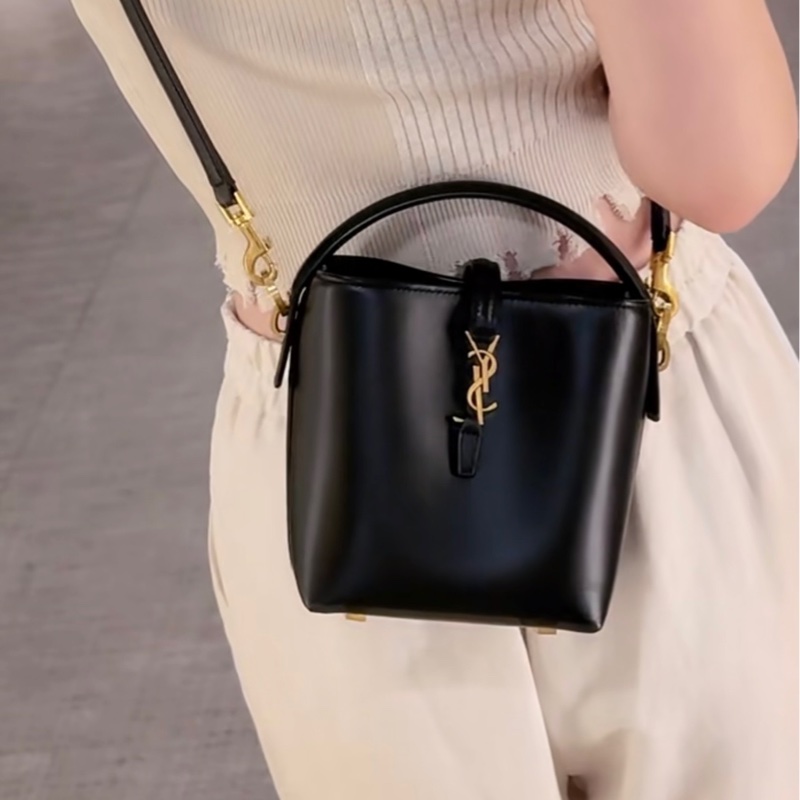 YSL黑金Le37 mini水桶包-7
