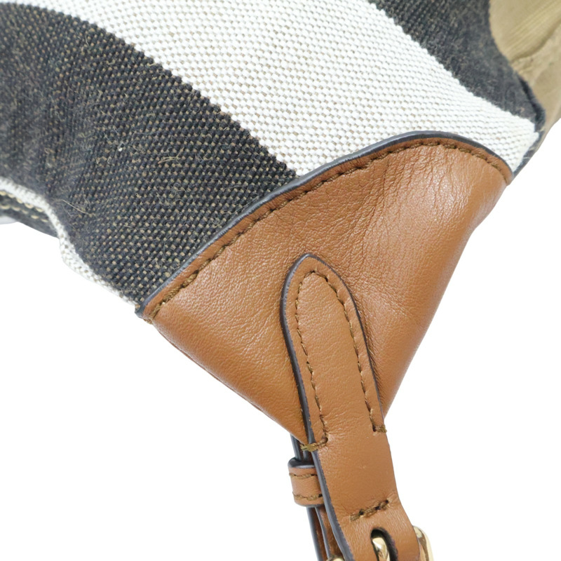 棕色 格紋帆布 Chiltern Heart 後背包【BURBERRY 巴寶莉】 4022470-12