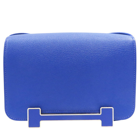 電光藍 山羊皮 Geta 肩背包 U刻【HERMES 愛馬仕】