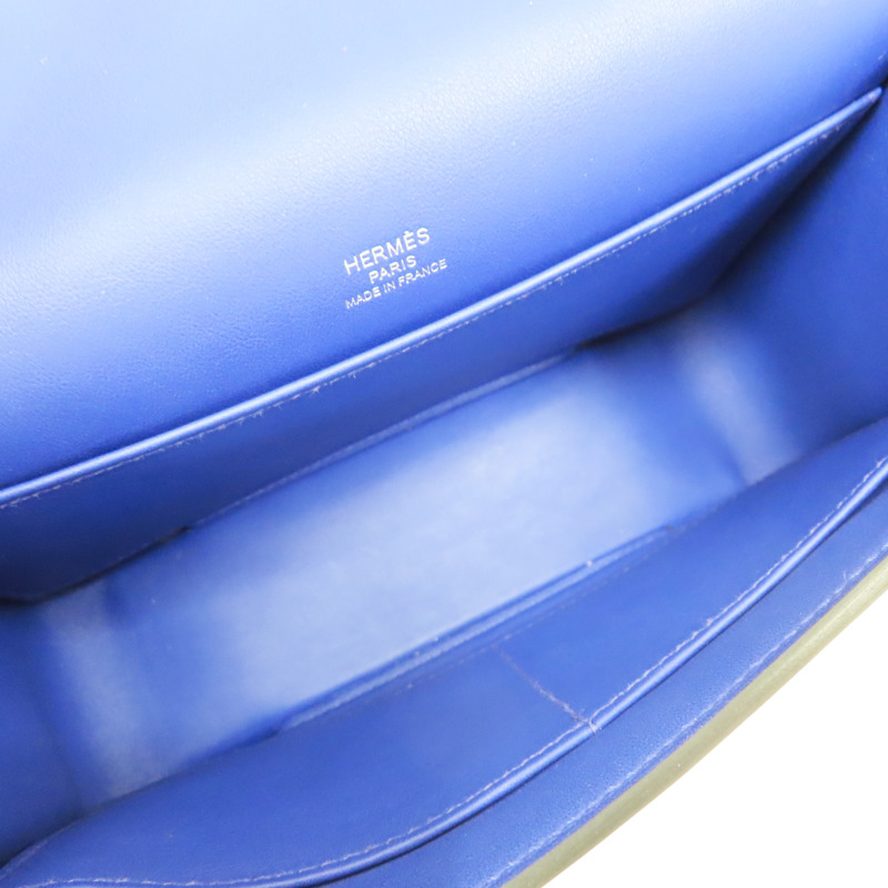 電光藍 山羊皮 Geta 肩背包 U刻【HERMES 愛馬仕】-4
