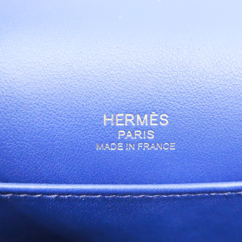 電光藍 山羊皮 Geta 肩背包 U刻【HERMES 愛馬仕】-5