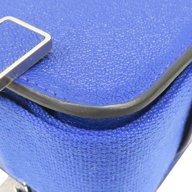 電光藍 山羊皮 Geta 肩背包 U刻【HERMES 愛馬仕】-9