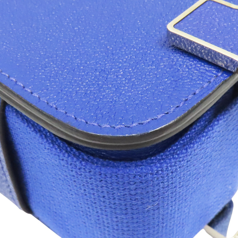 電光藍 山羊皮 Geta 肩背包 U刻【HERMES 愛馬仕】-10