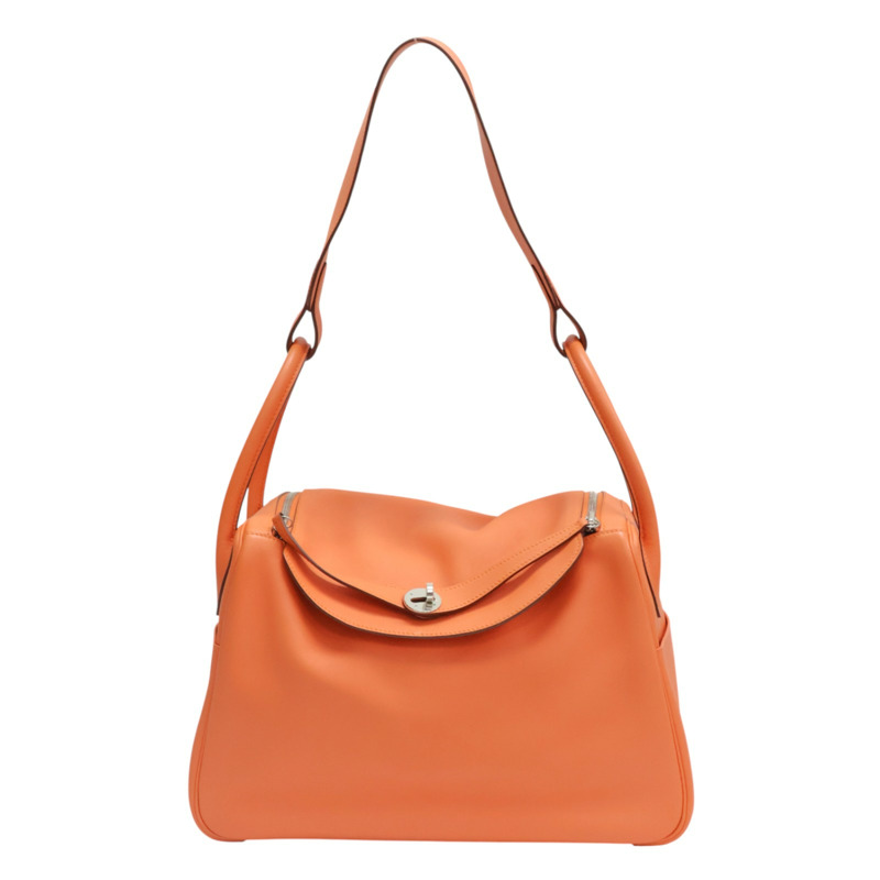 橘色 牛皮 Lindy34cm 肩背包 Q刻【HERMES 愛馬仕】-0
